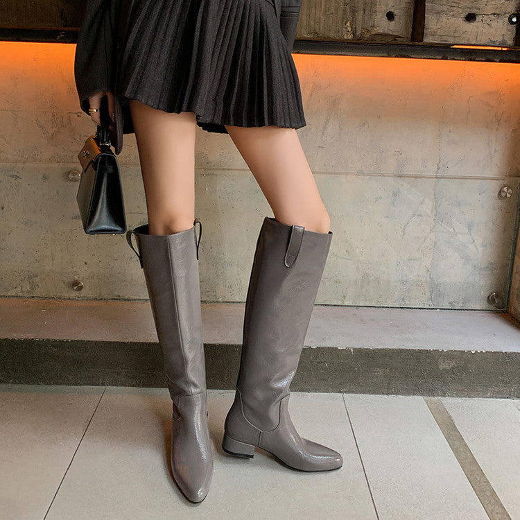 Karin Luna In Stock In Stock Classic Slip-On Straight Long Boots