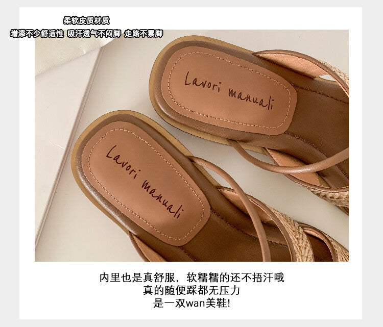 Karin Luna Hot-Selling Series~Resort style with inherent appeal Designed thong sandals