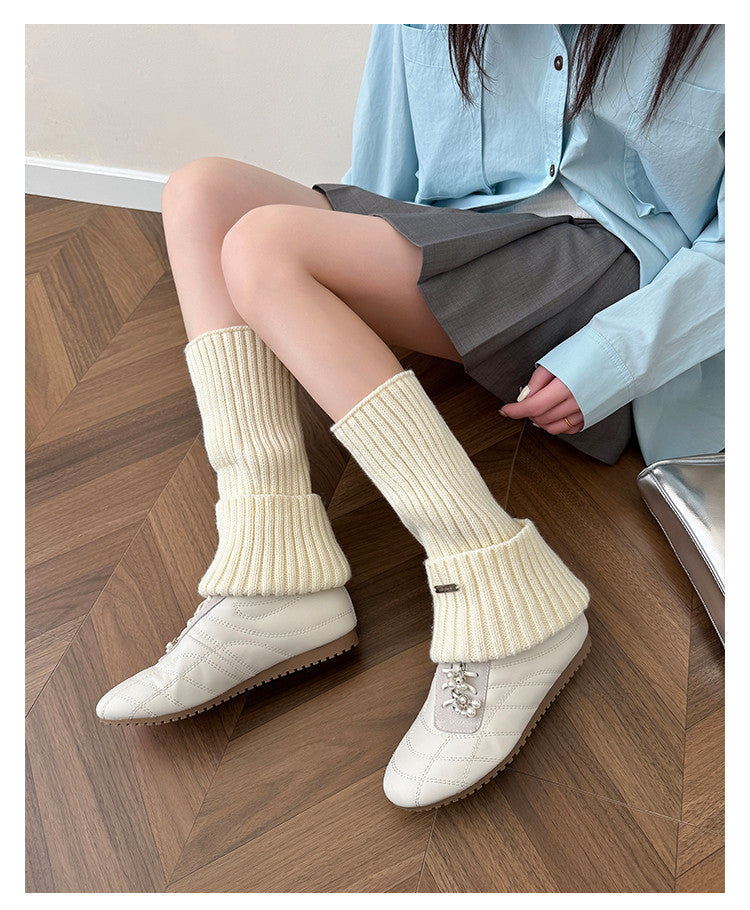 Karin Luna Casual Shoes Series~  In stock Xiaohongshu Hot-Selling Lace-Up Thick-Soled Deep Mouth Single Shoes