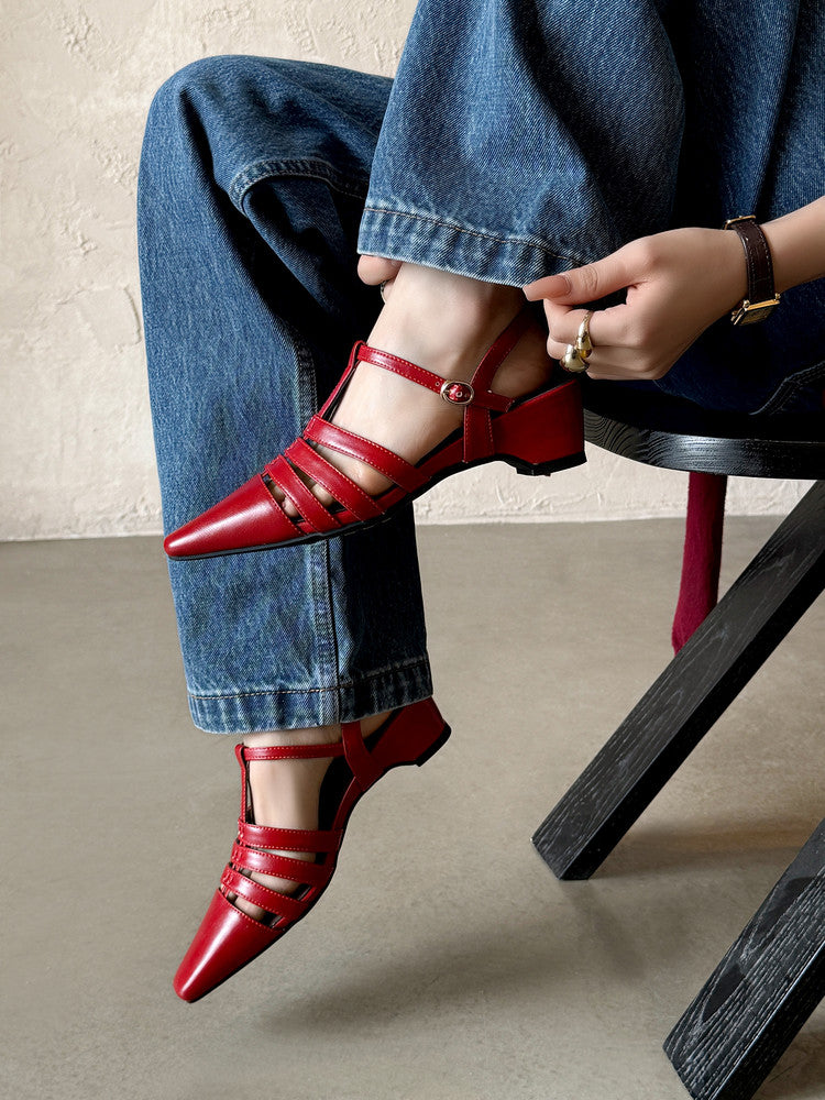 Karin Luna Classic Old Money Style Closed Toe Sandals