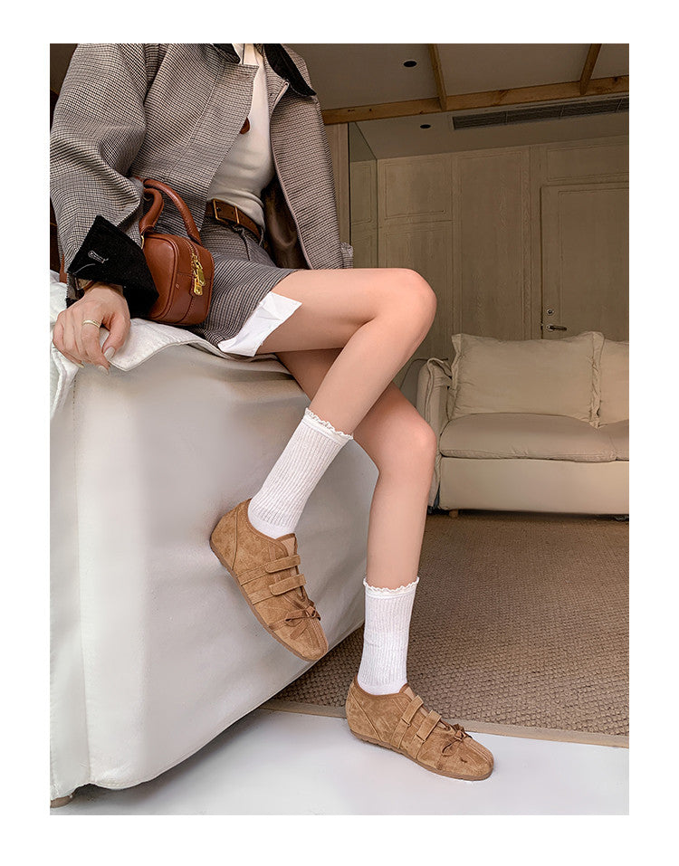 Karin Luna Casual Shoes Series~  In stock Hot-Selling Magic Tape Height-Increasing Deep Mouth Single Shoes