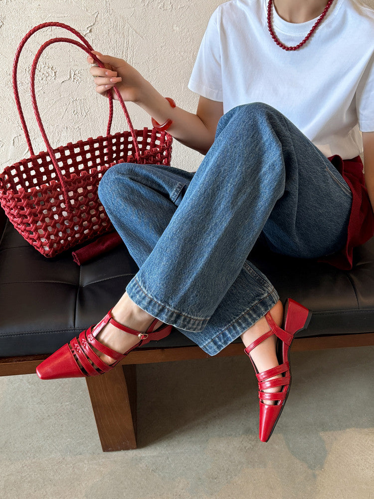 Karin Luna Classic Old Money Style Closed Toe Sandals