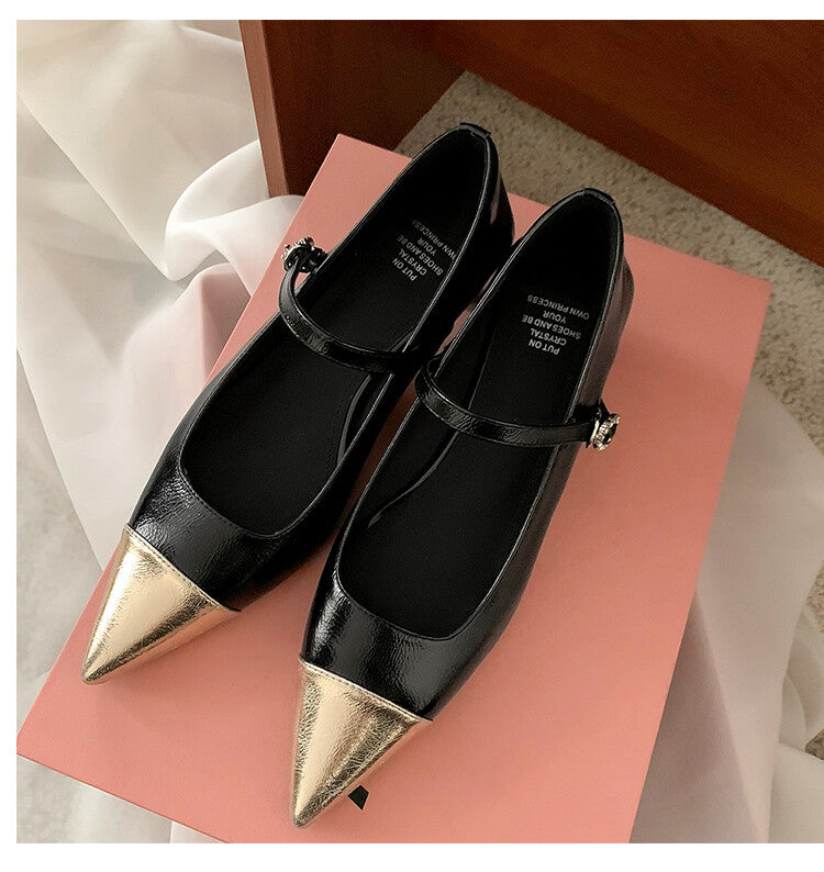 Karin Luna In Stock  Spot Goods In Stock  Classic Color Block Pointed Toe Hot-Selling Elegant Stiletto Pumps