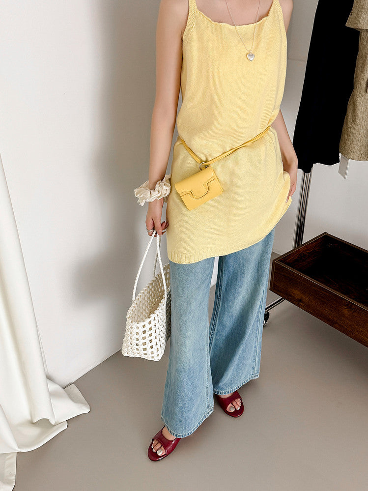 Karin Luna In Stock Spot Goods  Metal Buckle Round Toe Strap Slippers