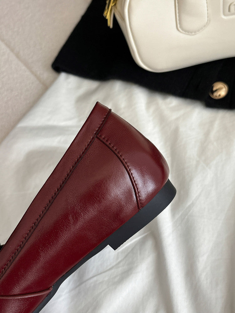 Karin Luna In Stock Spot Goods Basic Versatile British Style Single Shoes