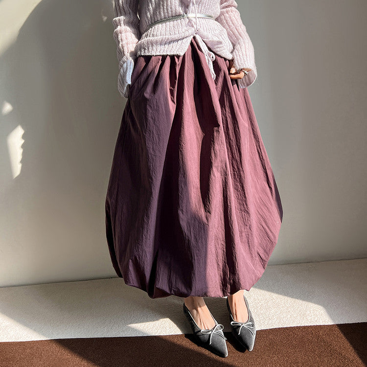 Karin Luna In Stock In Stock Retro Velvet Pointed Toe Bowknot Single Shoes
