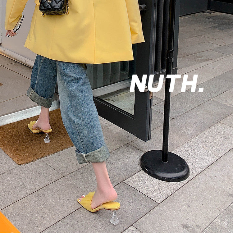 Karin Luna In Stock Spot Goods The feeling of summer Breathable Organza Elegant Slippers