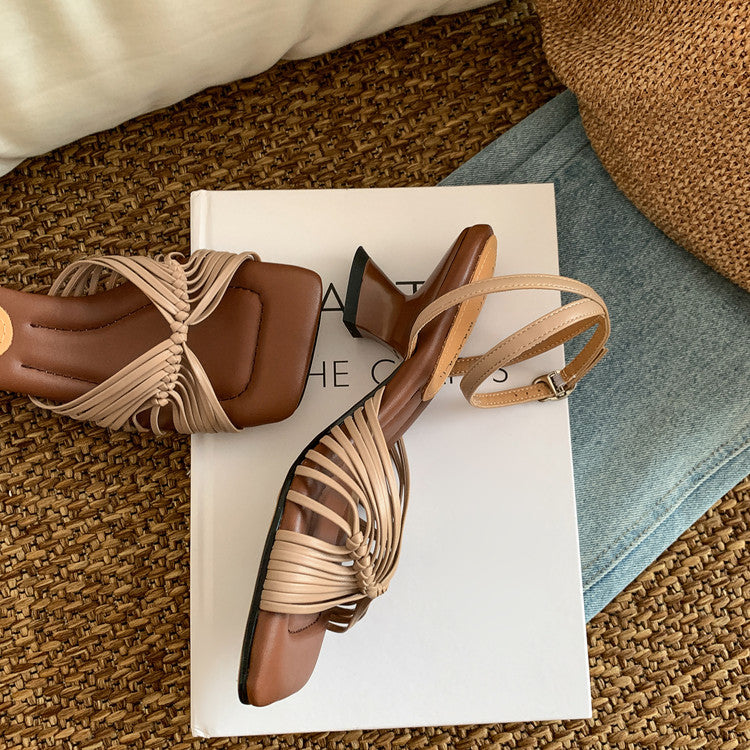 Karin Luna Handwoven Vacation Style~In stock Casual Versatile Sandals
