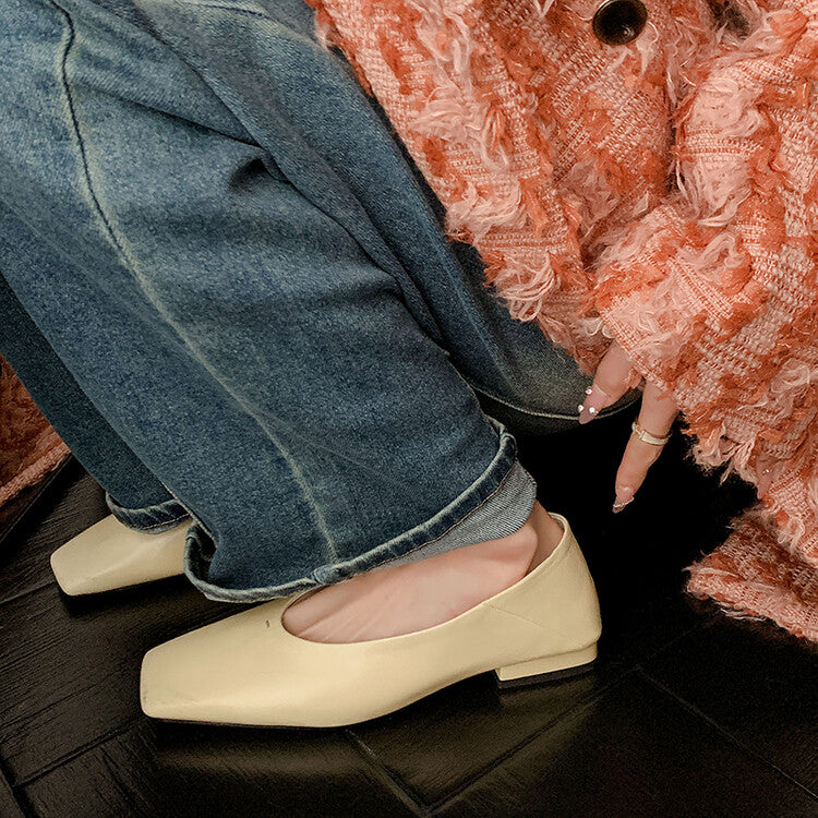 Karin Luna has prepared stock  Full leather inside and out  Top Layer Horse Oil Cowhide Shallow Mouth Nursing Mary Jane Shoes