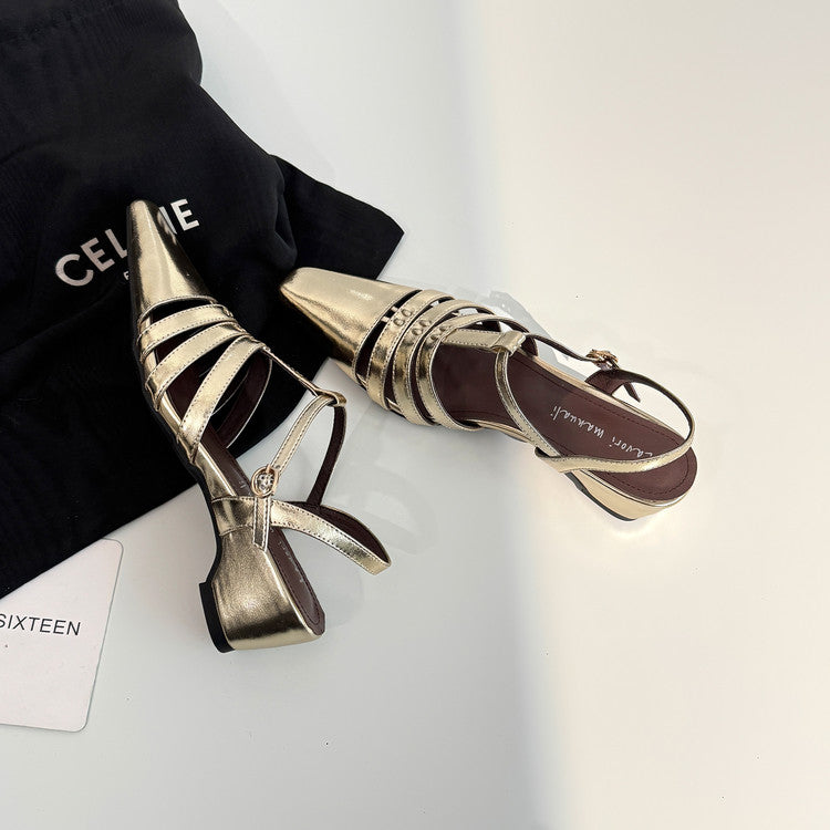 Karin Luna Classic Old Money Style Closed Toe Sandals