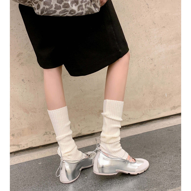 Karin Luna Basic Versatile British Style Casual Lace-up Flats
