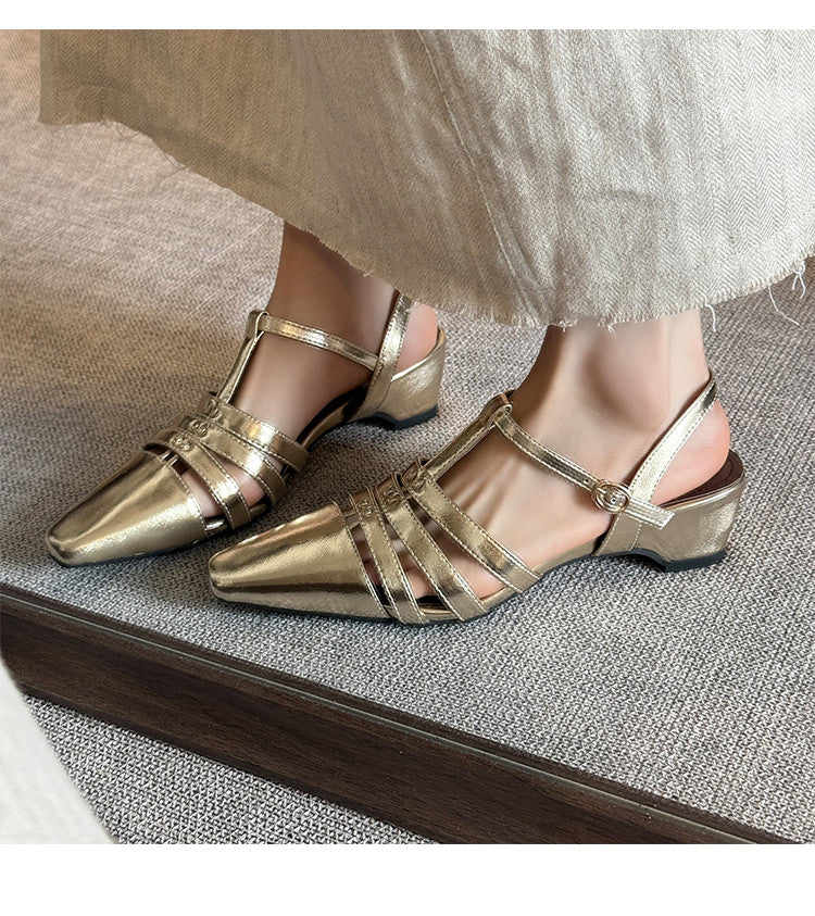 Karin Luna Classic Old Money Style Closed Toe Sandals
