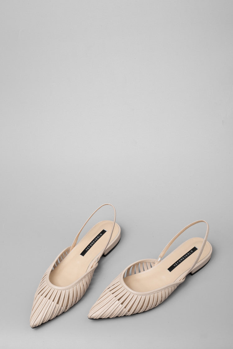Karin Luna Bestseller Spot Goods French Retro Style Thin Strap Flat Heel Closed Toe Slippers