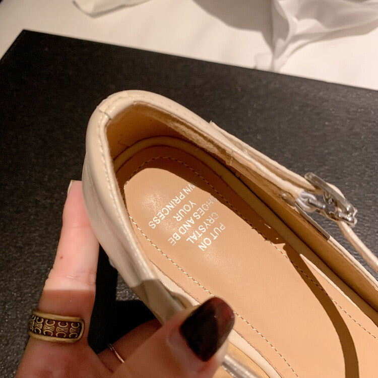 Karin Luna Bestseller Available for sale all seasons Mary Jane with built-in data Full Leather Single Shoes Go ahead with confidence