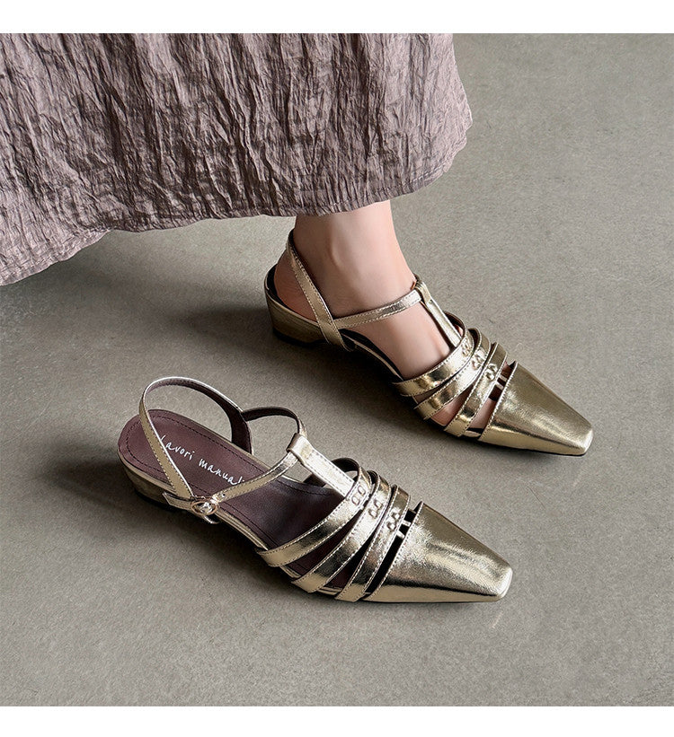 Karin Luna Classic Old Money Style Closed Toe Sandals