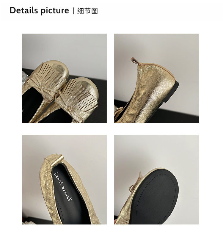 Karin Luna In Stock Spot Goods   Tassel Round Toe Hidden Wedge Mary Jane Shoes