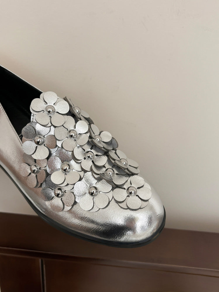 Karin Luna Casual Shoes Series~  Spot Goods In Stock Floral British Style Deep Mouth Single Shoes