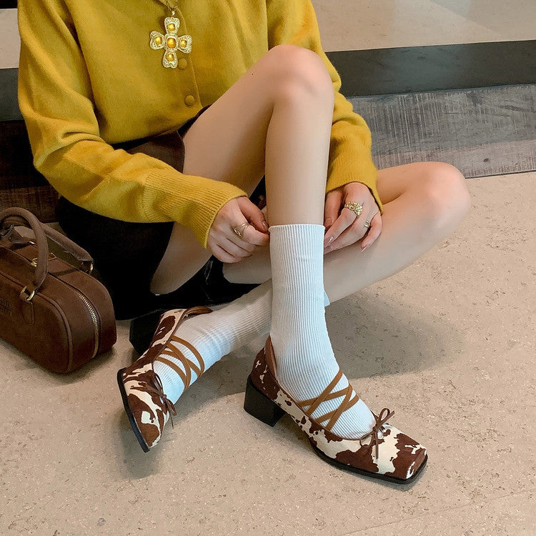 Karin Luna Hot Item Hot Item Xiaohongshu Hot Item  Comes with Bowknot Mary Jane Flats