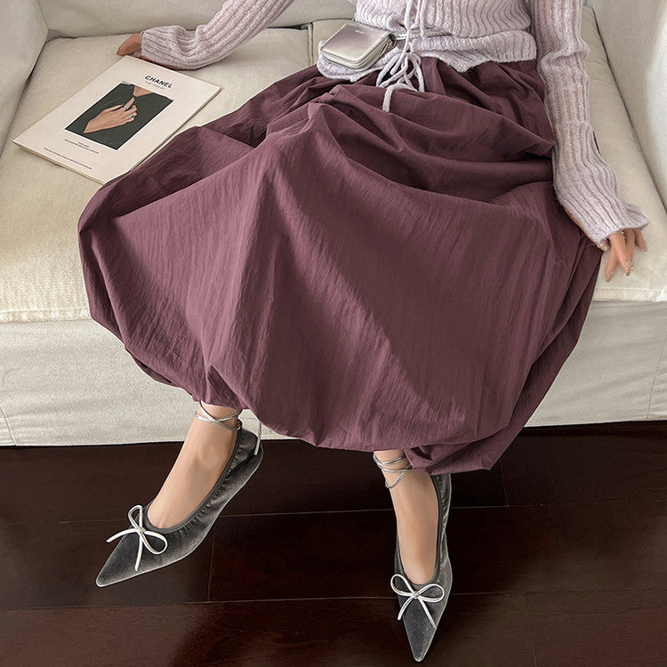 Karin Luna In Stock In Stock Retro Velvet Pointed Toe Bowknot Single Shoes