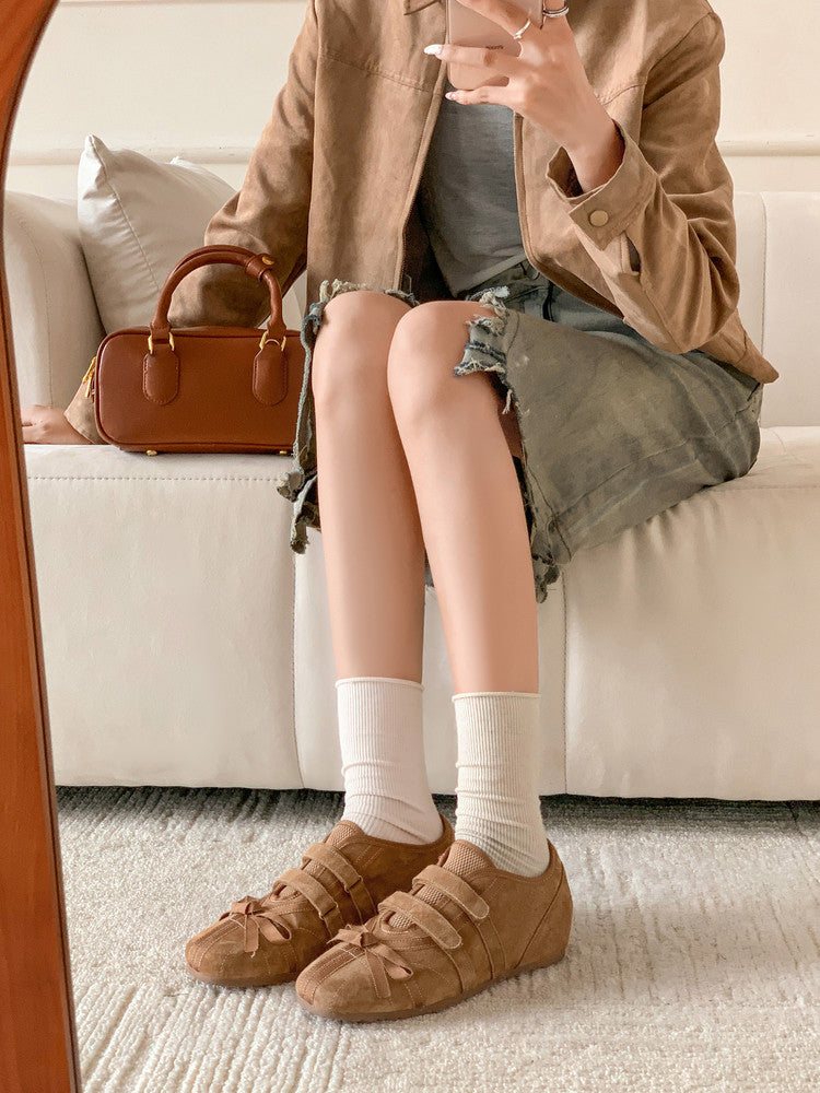 Karin Luna Casual Shoes Series~  In stock Hot-Selling Magic Tape Height-Increasing Deep Mouth Single Shoes