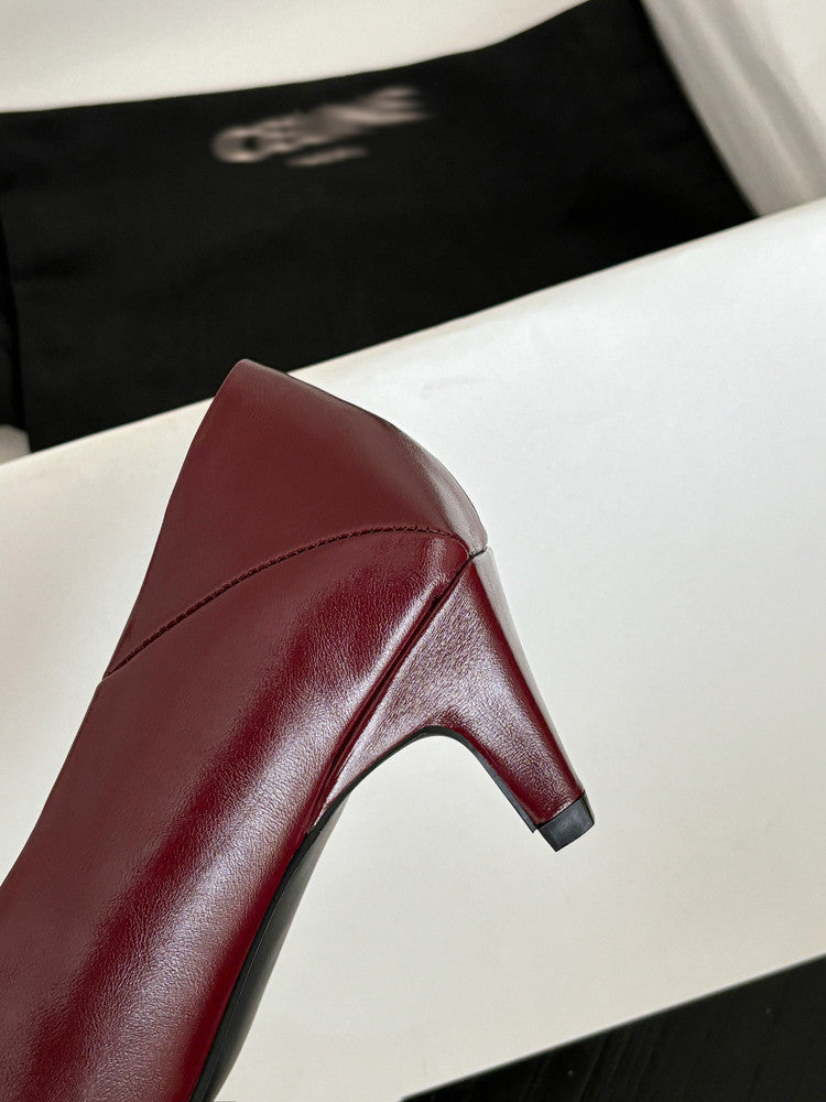 Karin Luna In Stock In Stock ~Basic Versatile French Style Small Square Toe Shallow Mouth Single Shoes