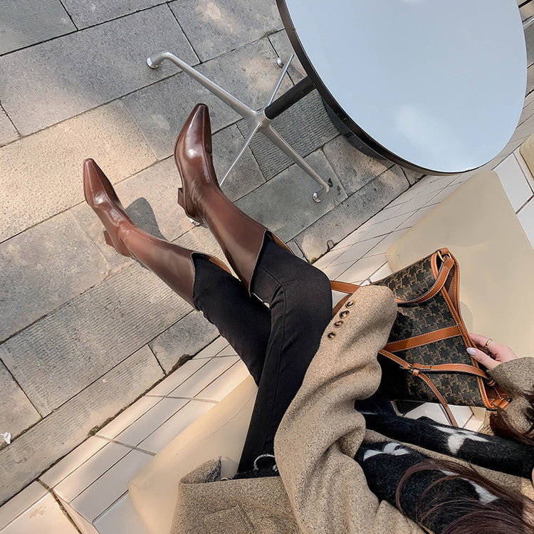 Karin Luna In Stock  Temperament Style v High Heel Long Boots