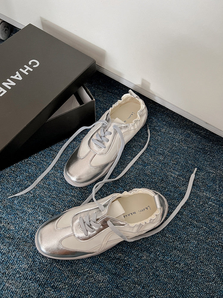Karin Luna Casual Shoes Series~  In Stock Hot-Selling Versatile Lace-Up Deep Mouth Flats