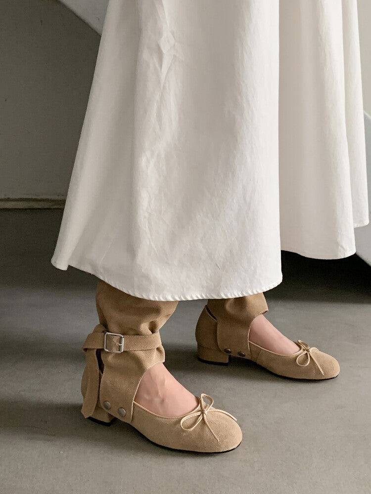 Karin Luna In Stock  Summer  Popular  Detachable Two-Way Vintage Mary Jane Plus Tube Long Boots