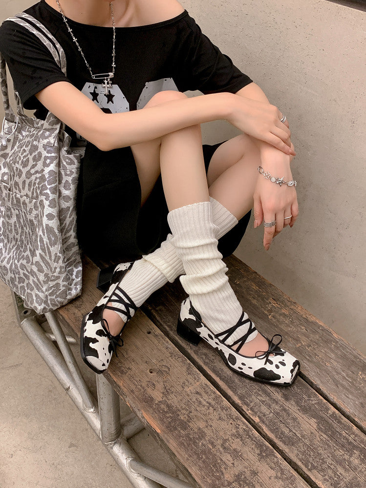 Karin Luna Hot Item Hot Item Xiaohongshu Hot Item  Comes with Bowknot Mary Jane Flats