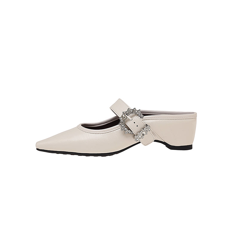 Karin Luna In Stock Spot Goods Full Layer Rhinestone Exquisite Closed-Toe Slippers