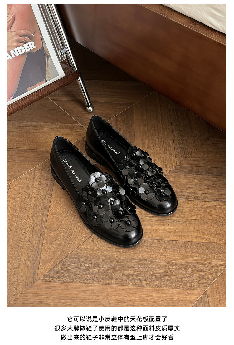 Karin Luna Casual Shoes Series~  Spot Goods In Stock Floral British Style Deep Mouth Single Shoes