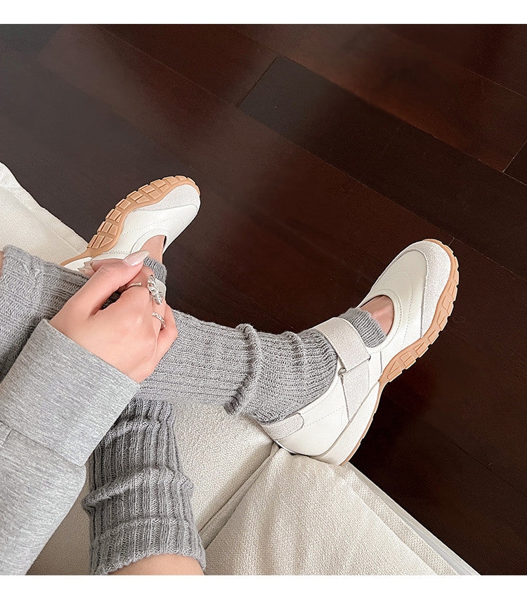 Karin Luna Casual Sports Bottom  Magic Tape Round Toe Casual Style Single Shoes