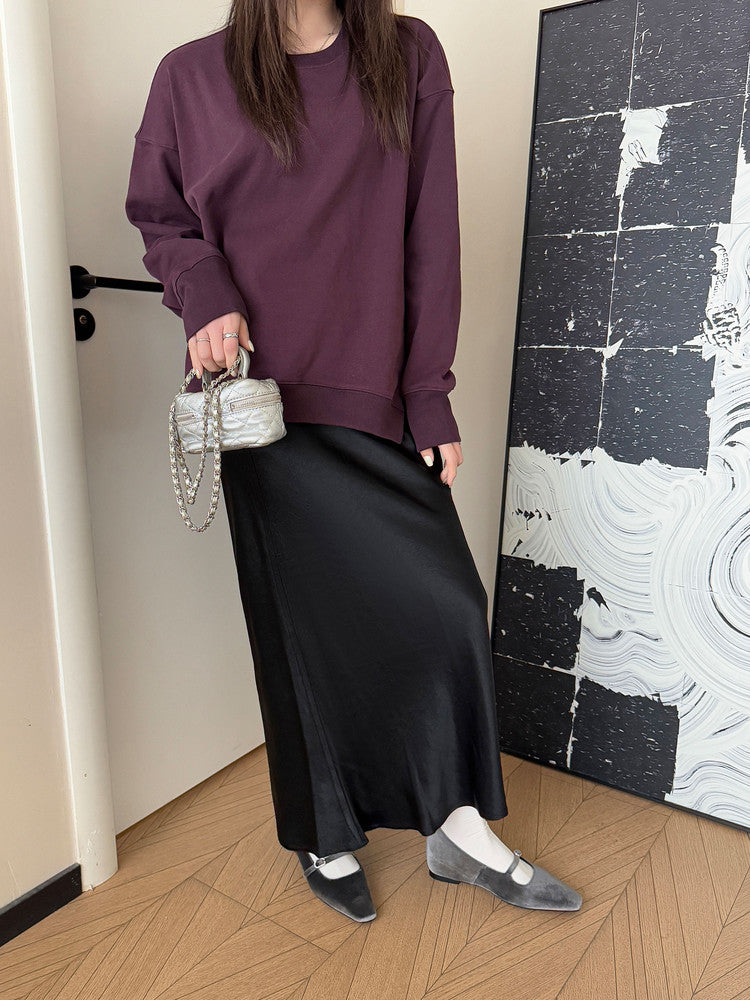 Karin Luna In Stock Spot Goods  Elegant Square-Toe One-Strap Height-Increasing Flats