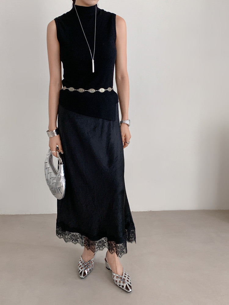 Karin Luna Braided Style ~Cross-woven Pointed Toe Closed-toe Sandals