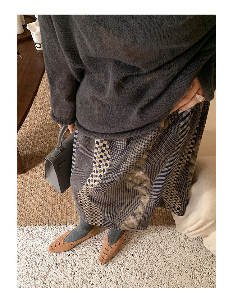 Karin Luna In Stock Spot Goods    Old Money Style Square Toe Suede Flats