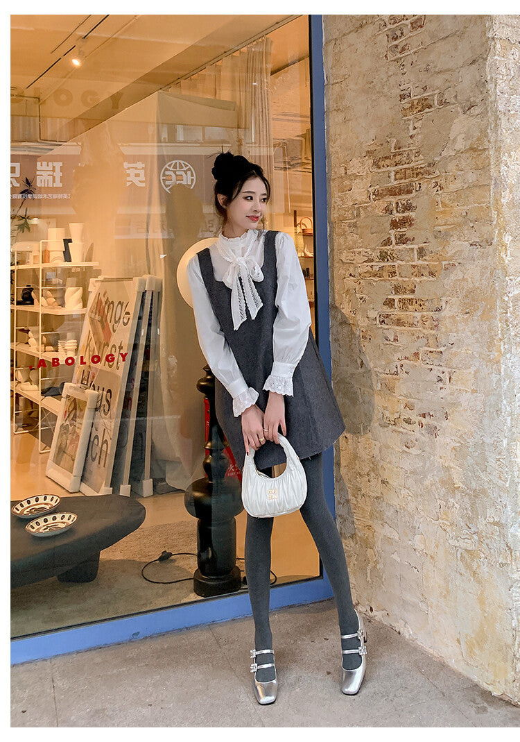 Karin Luna In Stock In stock   The heroine Ao~Square Toe High Heel One Strap Popular Rhinestone Mary Jane Shoes