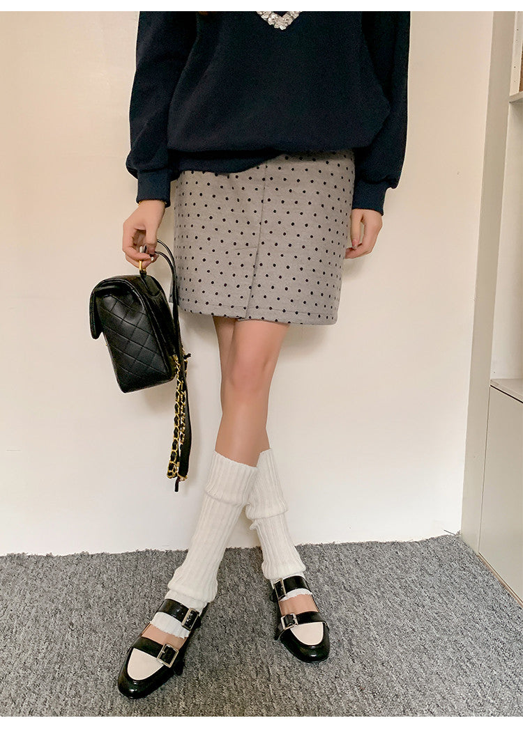 Karin Luna In Stock Spot Goods One-Strap Height-Increasing Belt Buckle Single Shoes