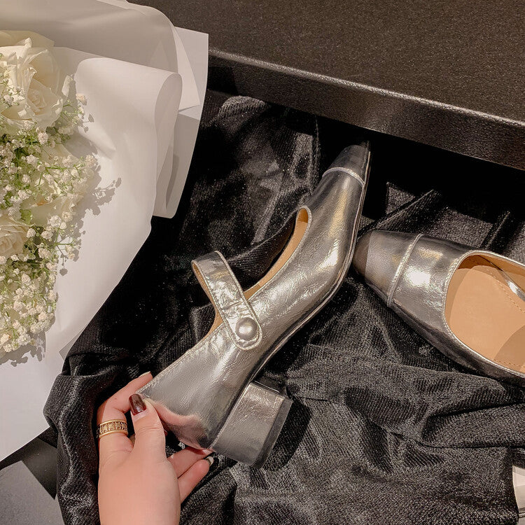 Karin Luna Bestseller Available for sale all seasons Mary Jane with built-in data Full Leather Single Shoes Go ahead with confidence