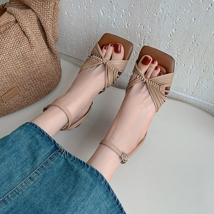 Karin Luna Handwoven Vacation Style~In stock Casual Versatile Sandals