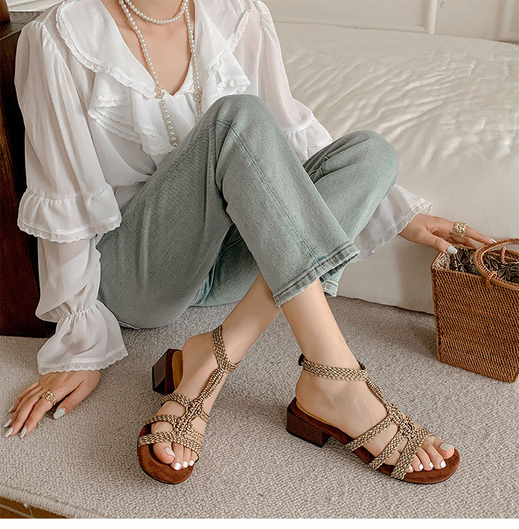 Karin Luna Bohemian Style~Sofa Insoles Casual Vacation Style Sandals