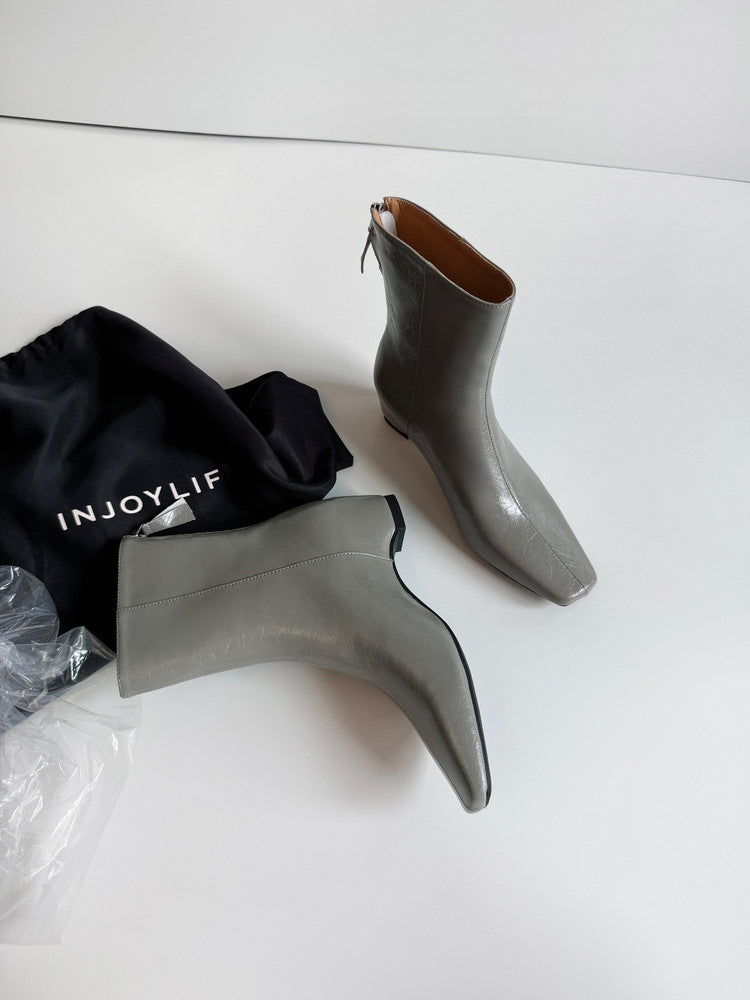 Karin Luna Basic Versatile  Square toe Hot-selling Short Boots