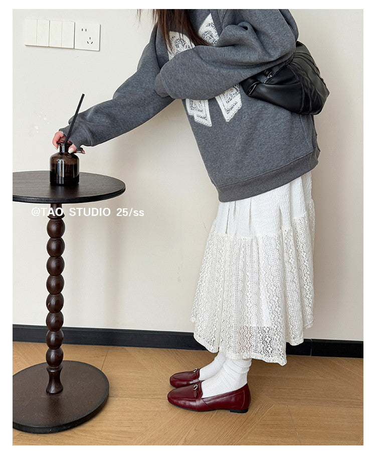 Karin Luna In Stock Spot Goods Basic Versatile British Style Single Shoes