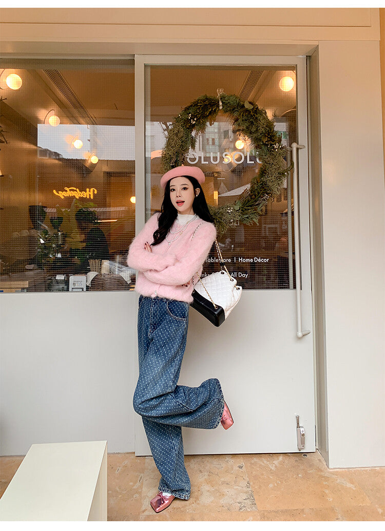 Karin Luna In Stock Spot Goods  Hurry up and grab this hot item!！Square-Toed Flat Granny Shoes