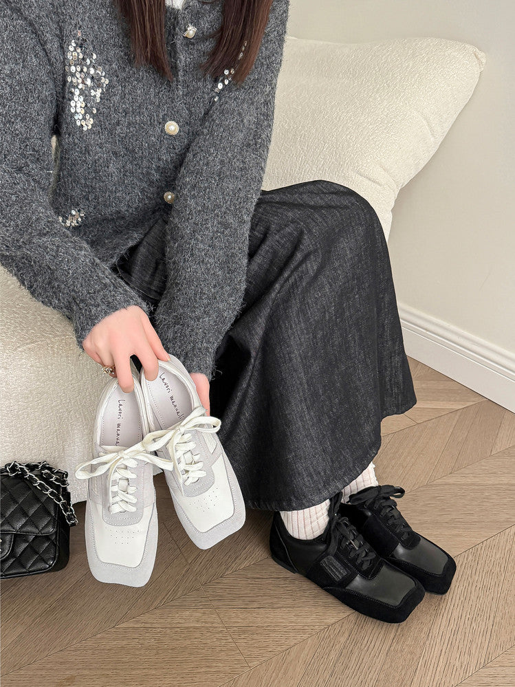 Karin Luna Casual Shoes Series~  In stock Lace-up Thick-soled Deep Mouth Single Shoes