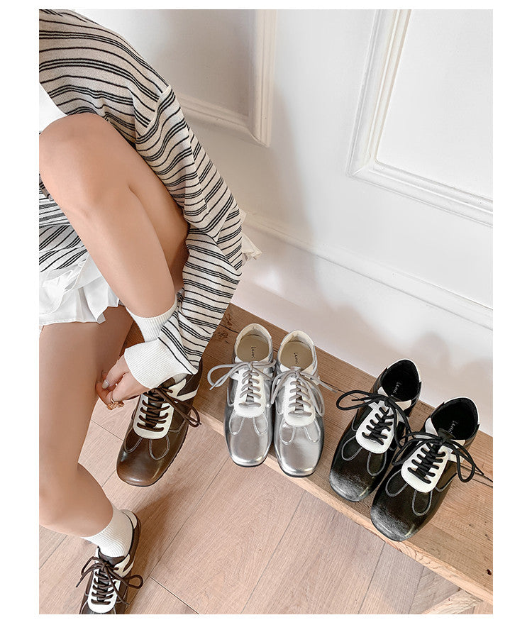 Karin Luna Casual Shoes Series~ Spot Goods Spot Goods Hot-selling Lace-up Hidden Heel Deep Mouth Single Shoes