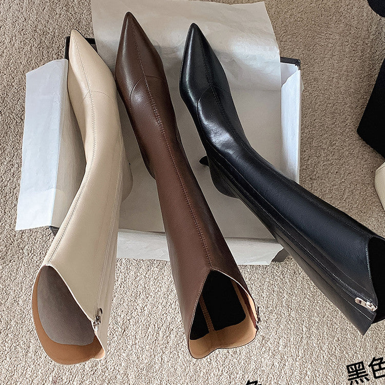 Karin Luna Elegant Style v Pointed Toe Stiletto Long Boots