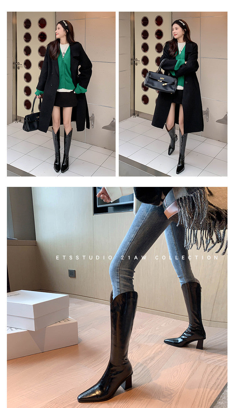 Karin Luna In Stock  Temperament Style v High Heel Long Boots