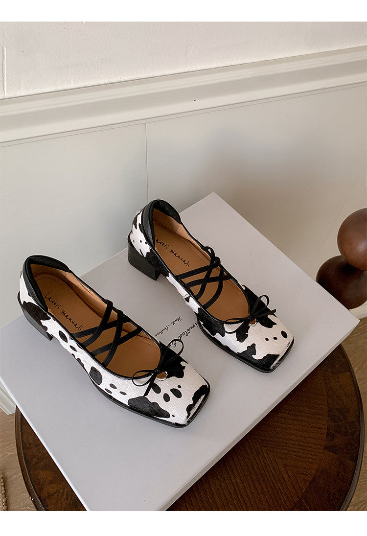Karin Luna Hot Item Hot Item Xiaohongshu Hot Item  Comes with Bowknot Mary Jane Flats