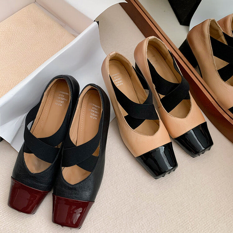 Karin Luna In Stock  Spot Goods  Lost in a Flash~Full Grain Leather Inside and Out Pig Nose Style Mainly Recommended Popular Ballet Shoes