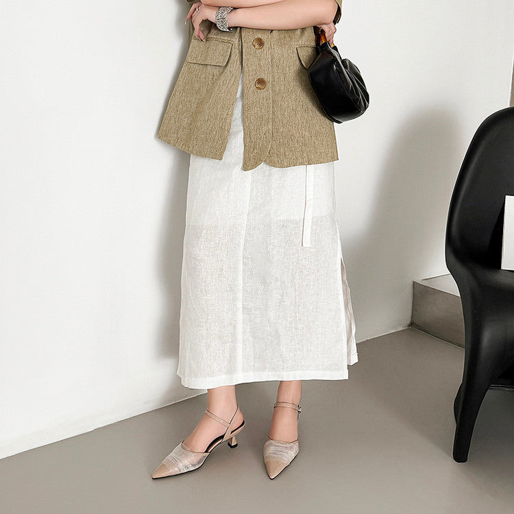 Karin Luna In Stock Spot Goods  Elegant Mesh Pointed Toe Sandals
